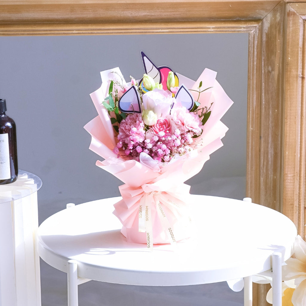 Mini Miracle Pink Carnation Bouquet image 3