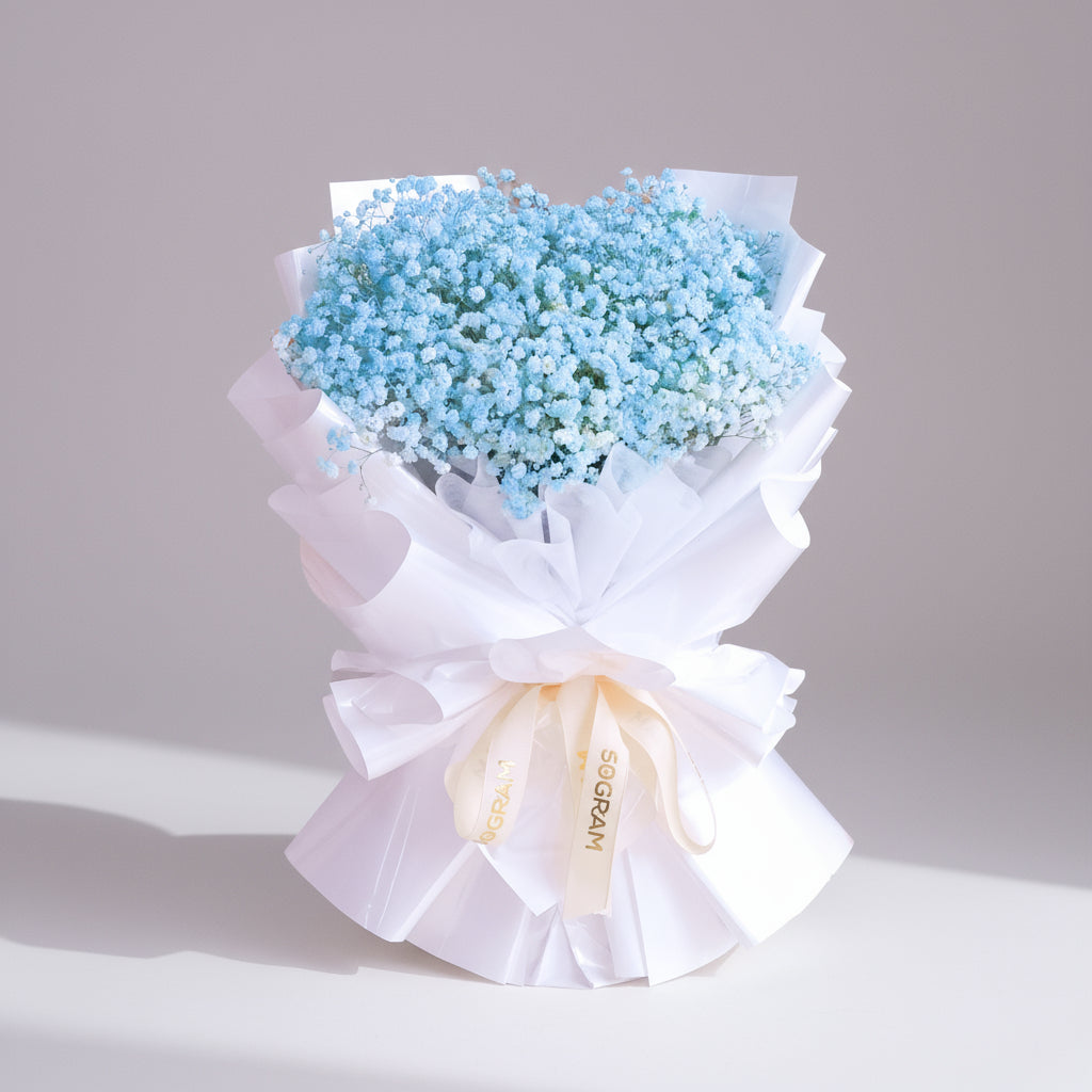 Baby Breeze Baby Breath Hand Bouquet image 0