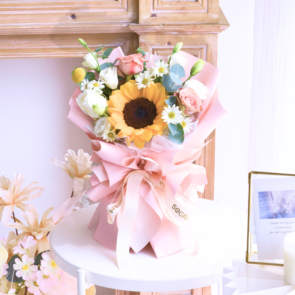 Sunrise Scholar Sunflower Hand Bouquet image 10