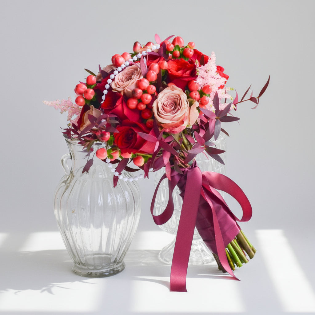 Red Wedding Bells | Bridal Bouquet image 0