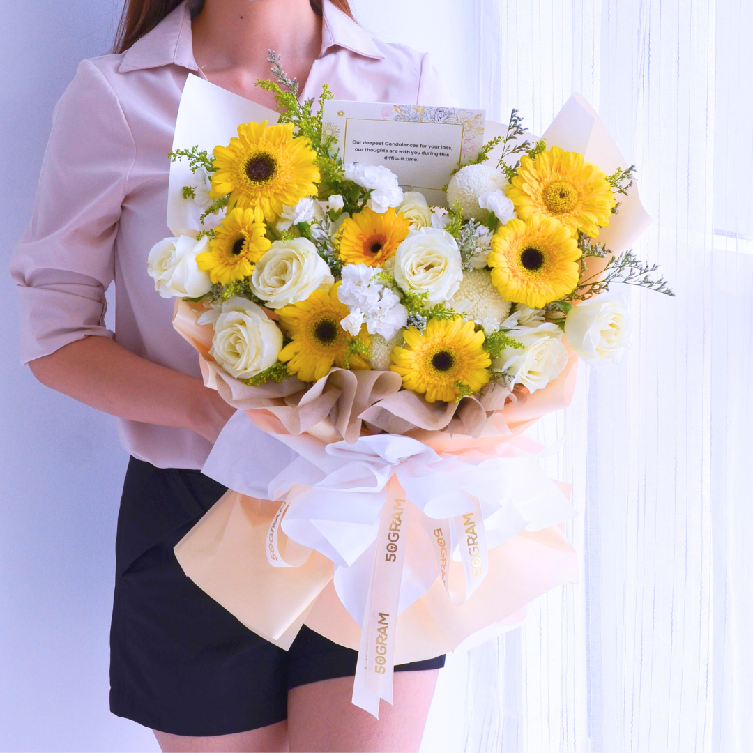 Dawn of Remembrance | Condolences Hand Bouquet image 3