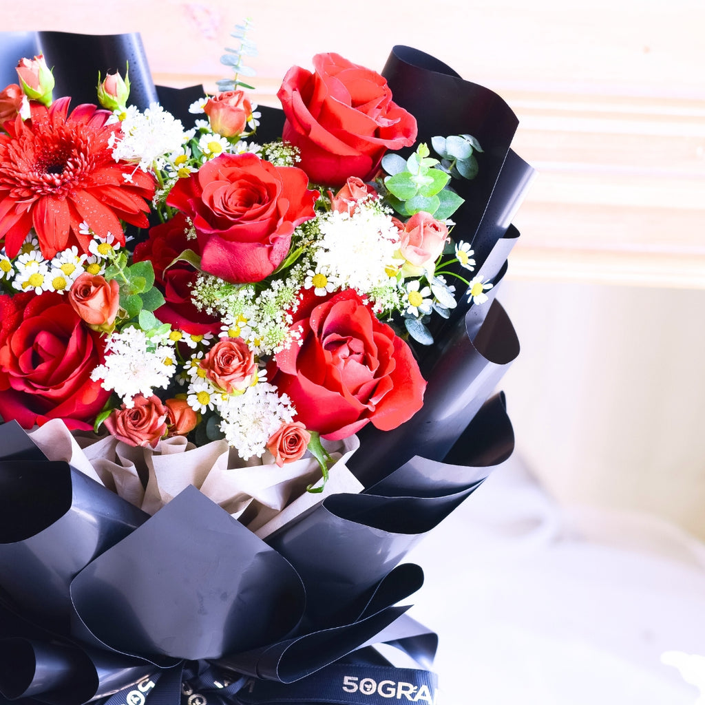 Firelight Love Qi Xi Hand Bouquet image 5