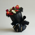 Wildflower Charm Orange Roses Russian Style Bouquet image 0