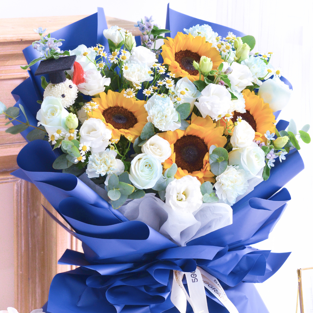 Floral Milestone Sunflower Hand Bouquet image 7