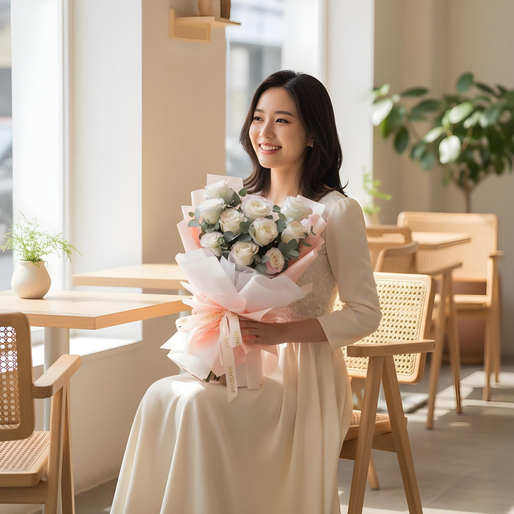 Gradience Rosy Roses Hand Bouquet image 2