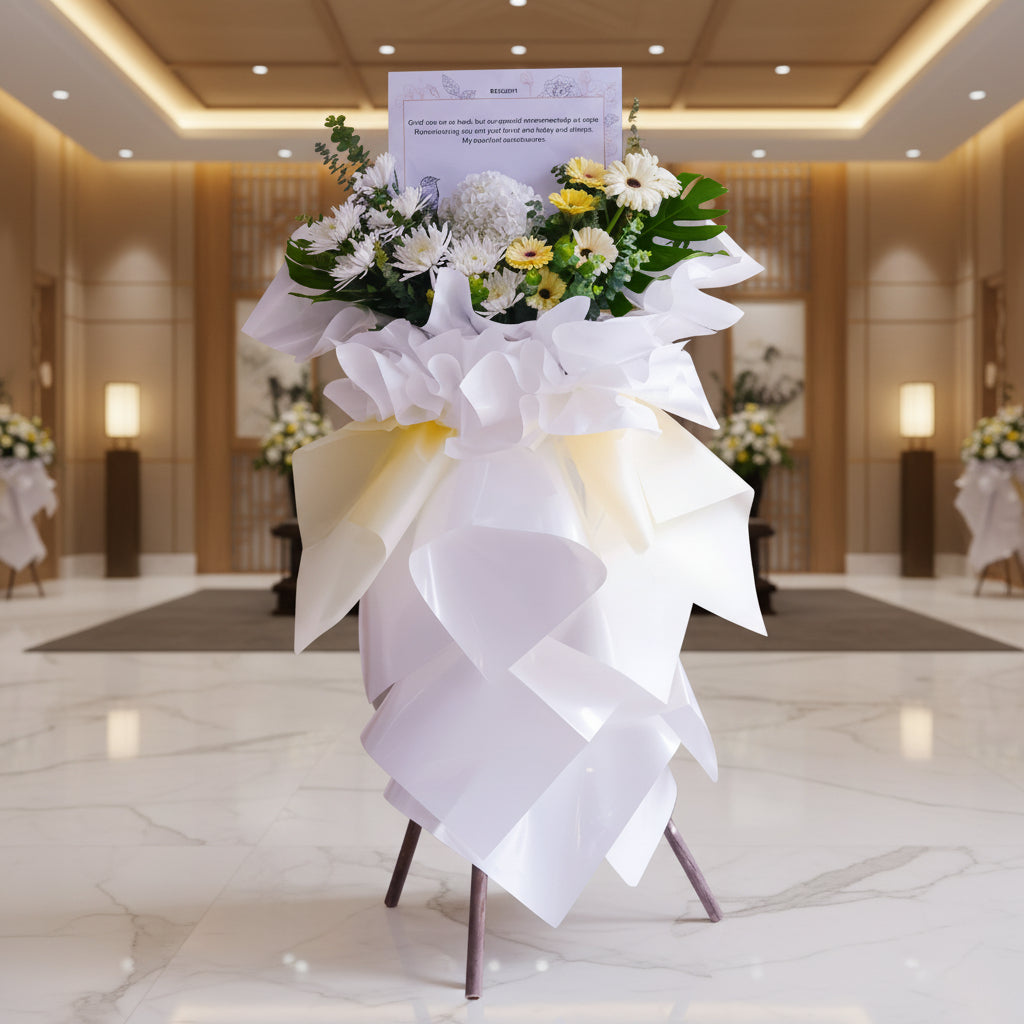 Pure Elegance | Condolences Flower Stand image 2