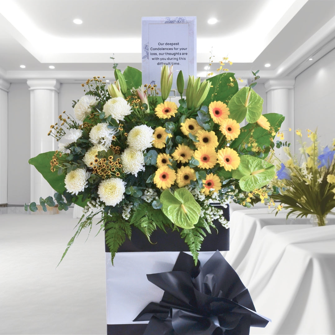Soft Peace | Condolences Flower Stand image 3
