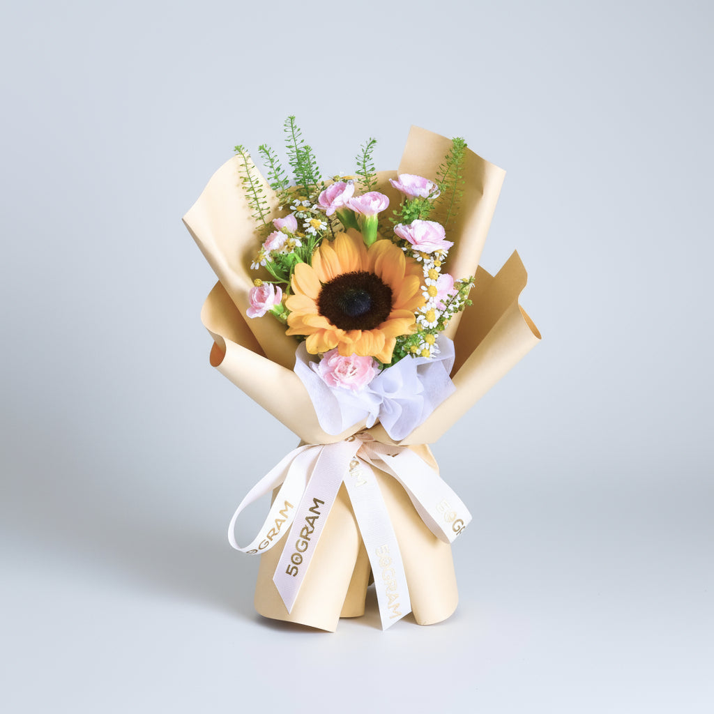 Sandy Spark Sunflower Hand Bouquet image 0