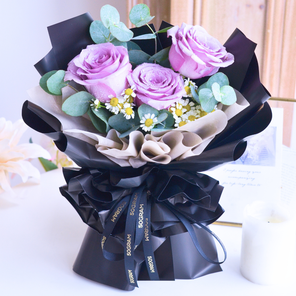 Violet Brave Mini Hand Bouquet image 4