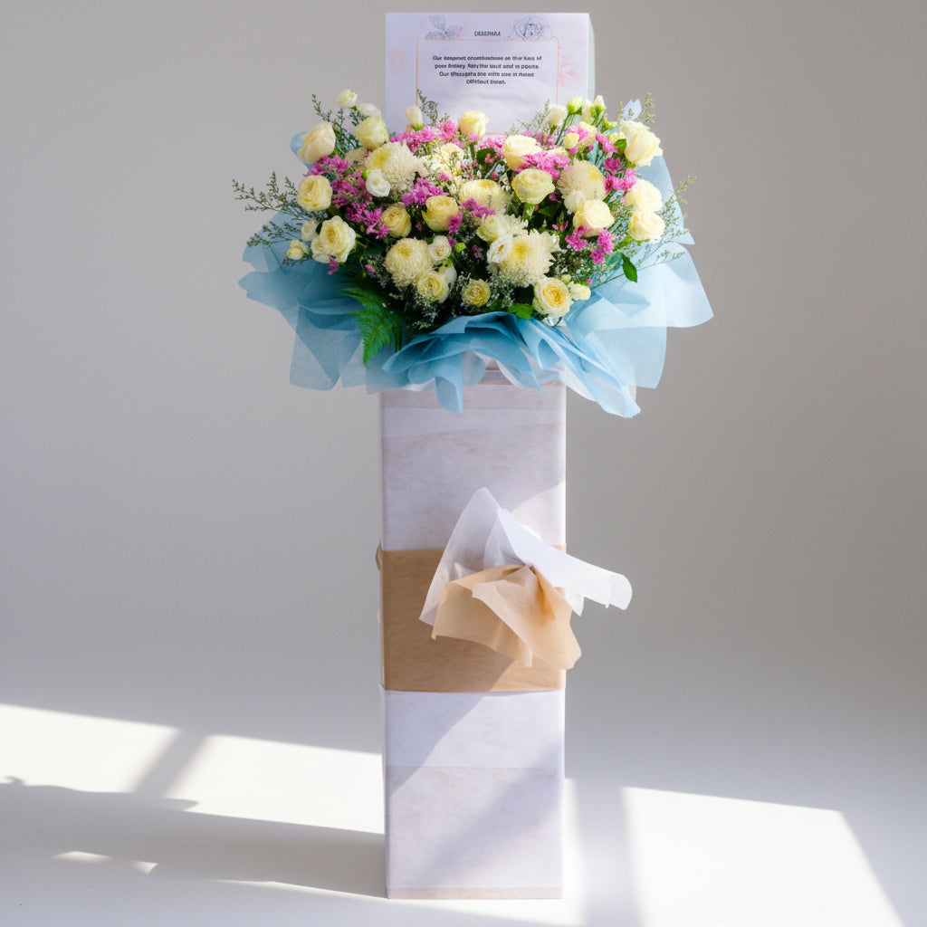 Lavender Memorial | Condolences Flower Stand image 0