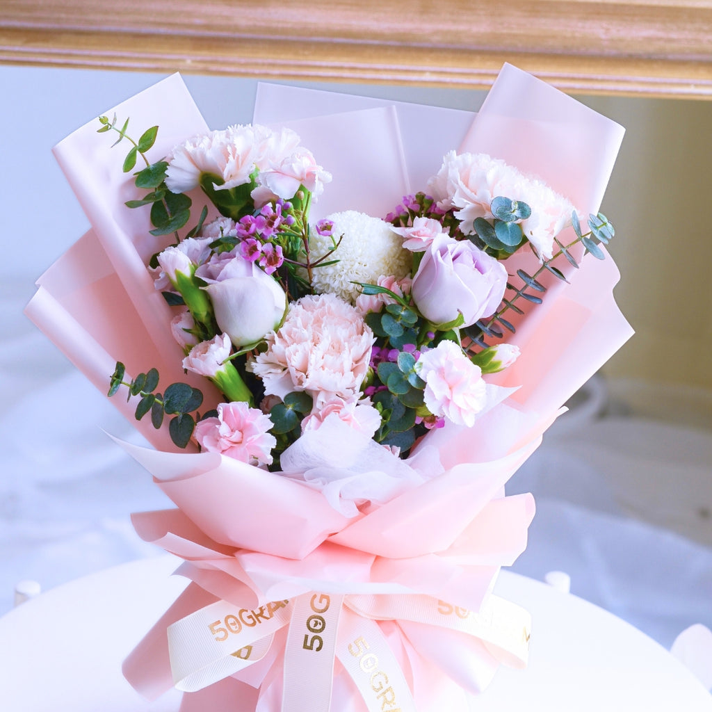 Primo Amore Beige Carnation Hand Bouquet image 15