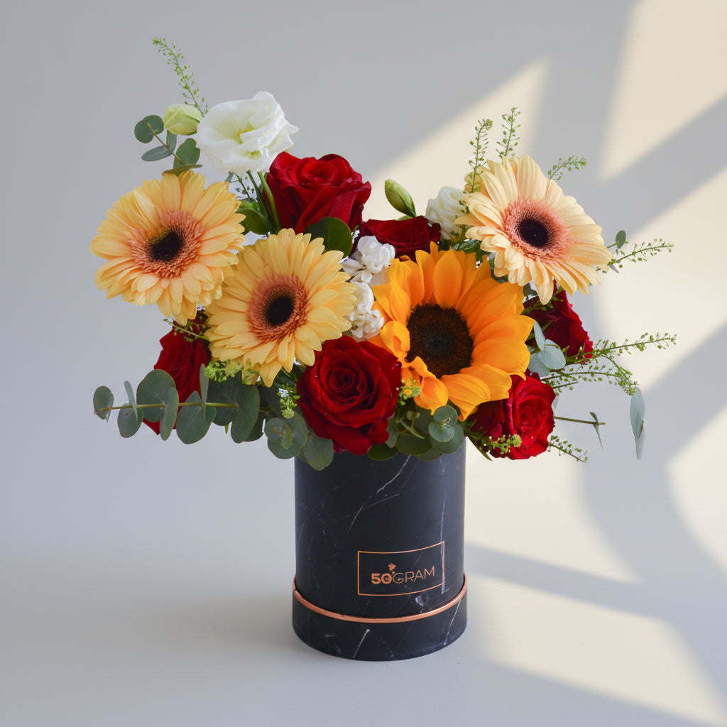 Karima Champagne Gerberas | Flower Box image 0