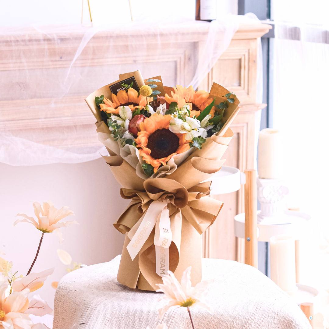Beautiful You Sunflower Hand Bouquet image 6