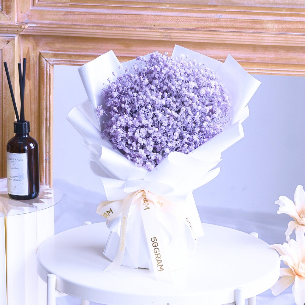 Baby Lavender Baby Breath Hand Bouquet image 9