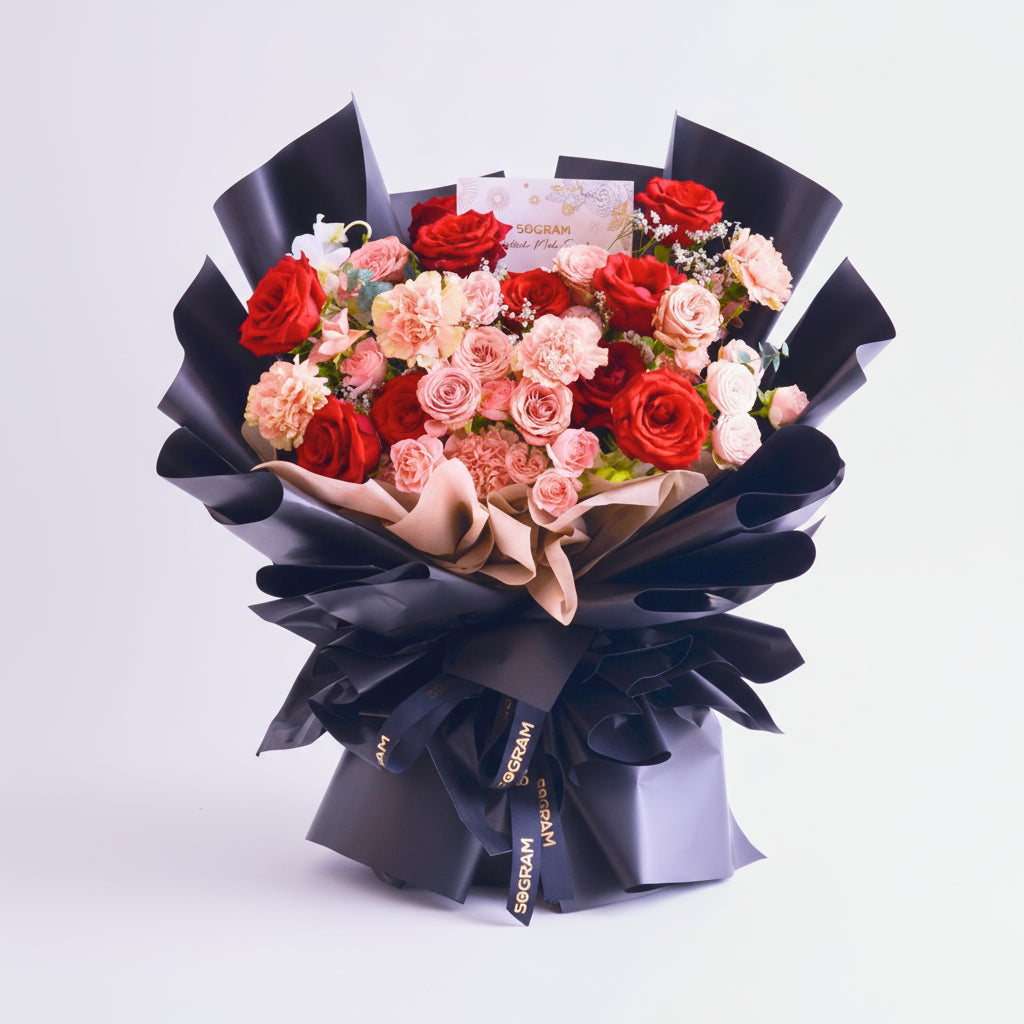 Enchanting Eternity Roses Hand Bouquet image 0