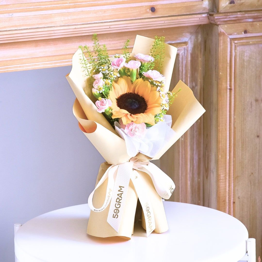 Sandy Spark Sunflower Hand Bouquet image 3