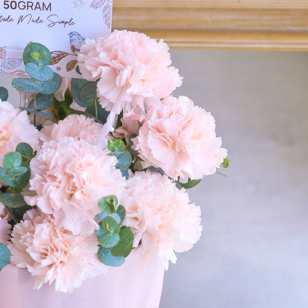 Enduring Petals Pink Carnation Russian Style Bouquet image 6