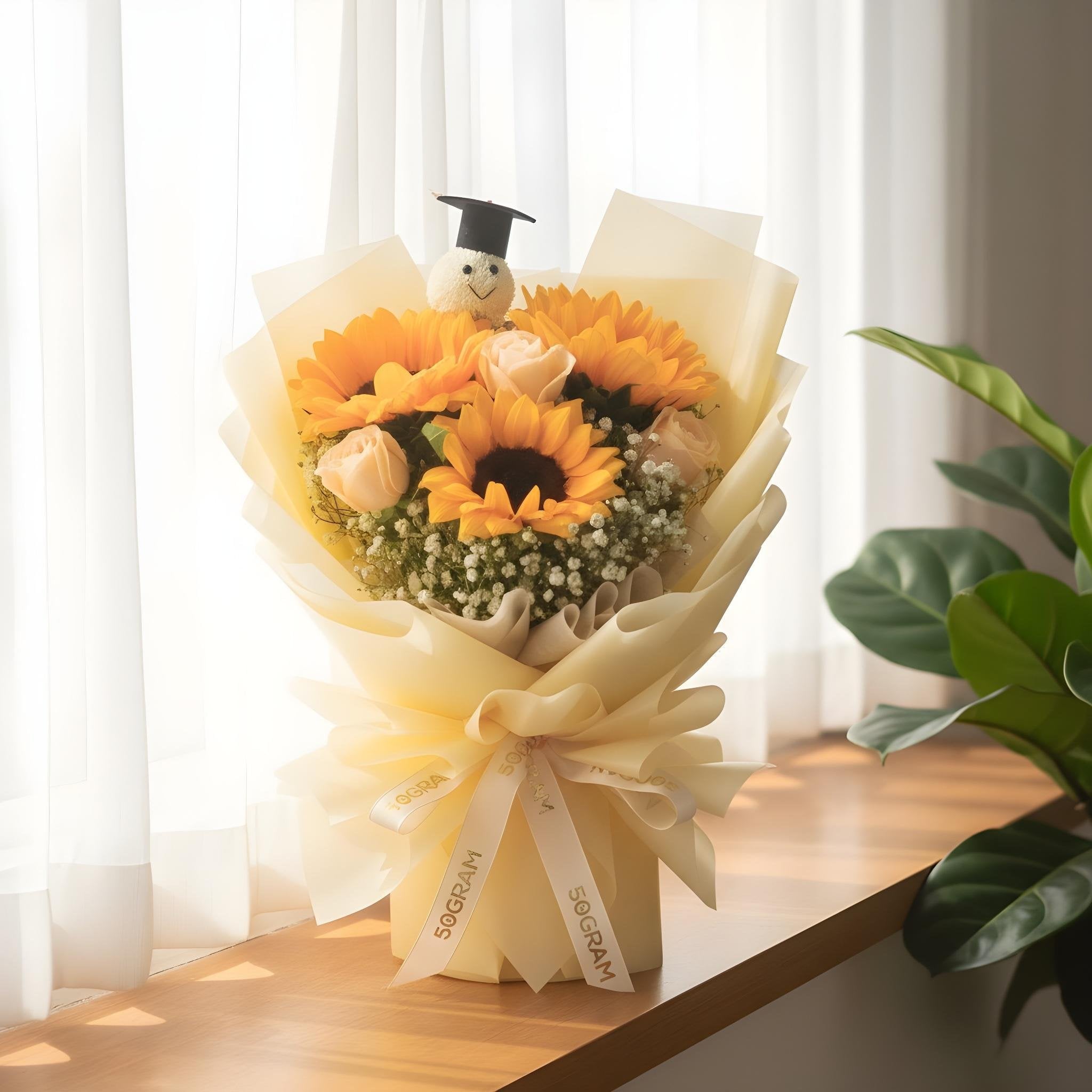 Sunny Up Sunflower Bouquet | Hand Bouquet image 2