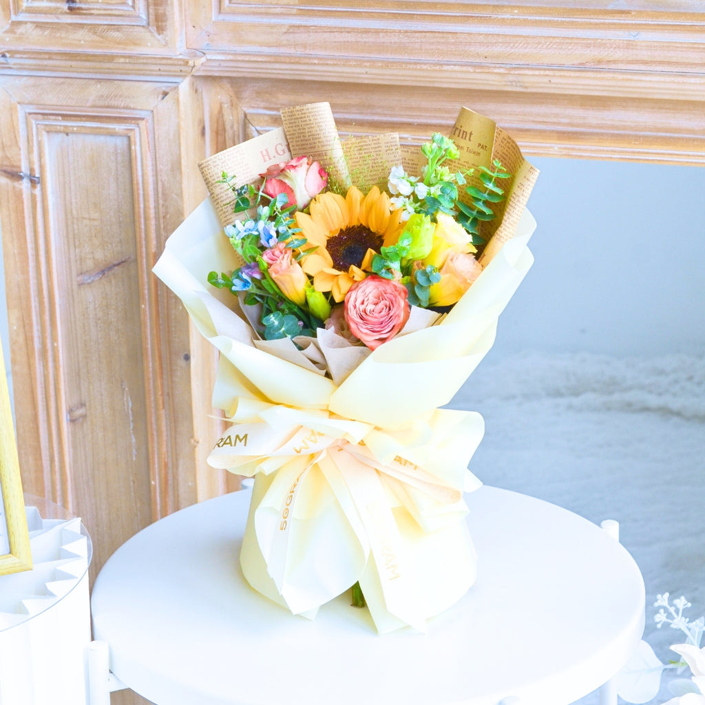 Honor Bloom Sunflower Hand Bouquet image 4