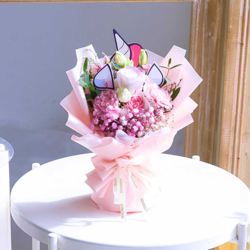 Mini Miracle Pink Carnation Bouquet image 5