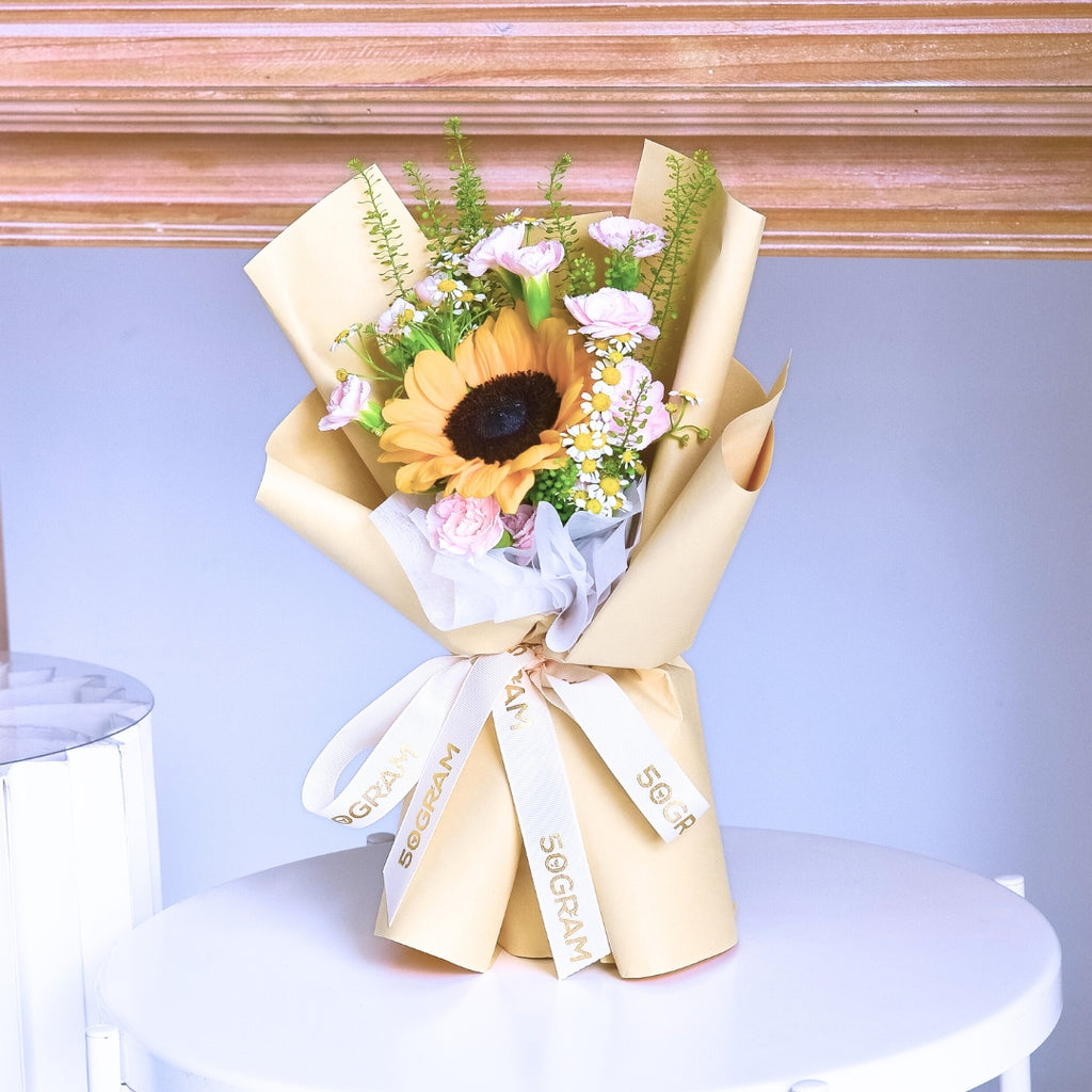 Sandy Spark Sunflower Hand Bouquet image 4