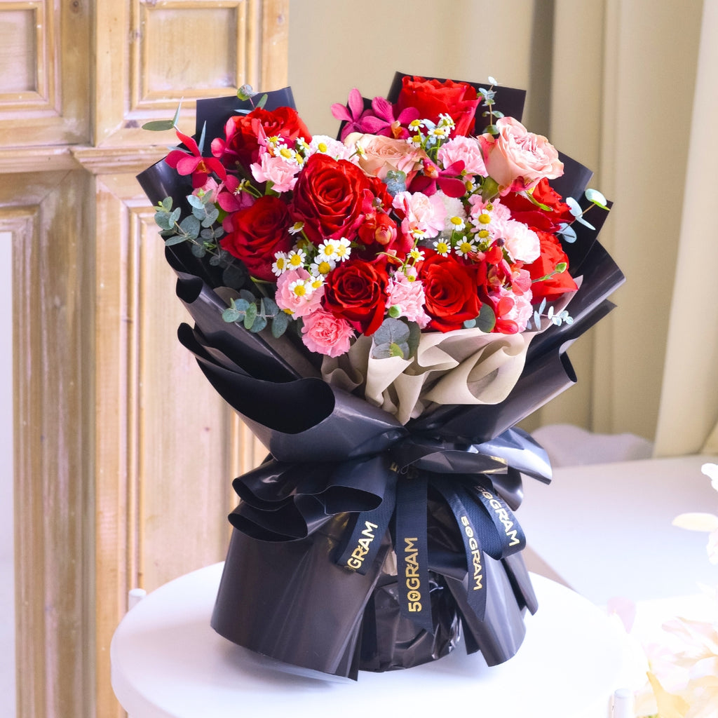 Mystic Love Red Rose Hand Bouquet image 6