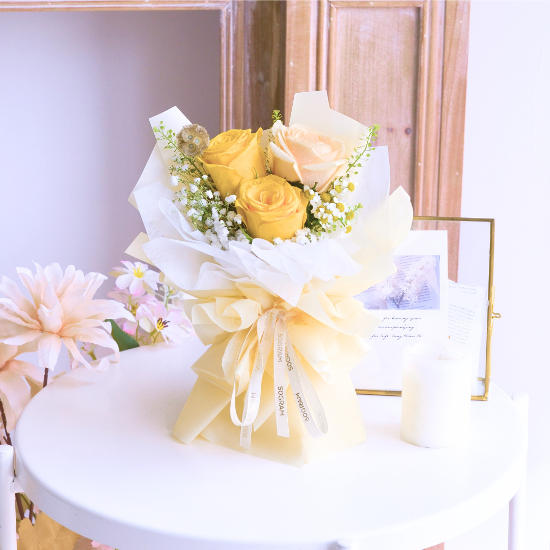 Yellow Hope Mini Hand Bouquet image 4