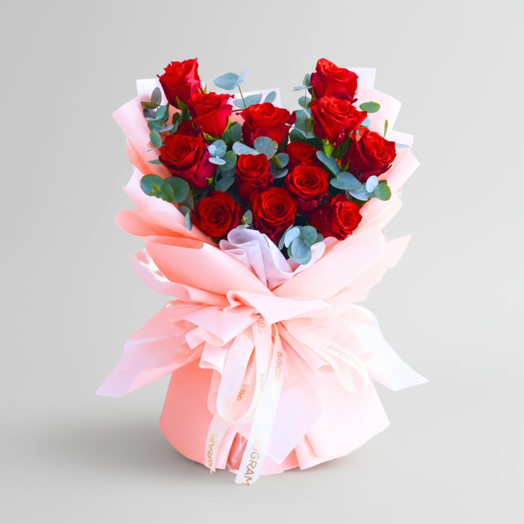 Valence Red Rose Hand Bouquet image 0
