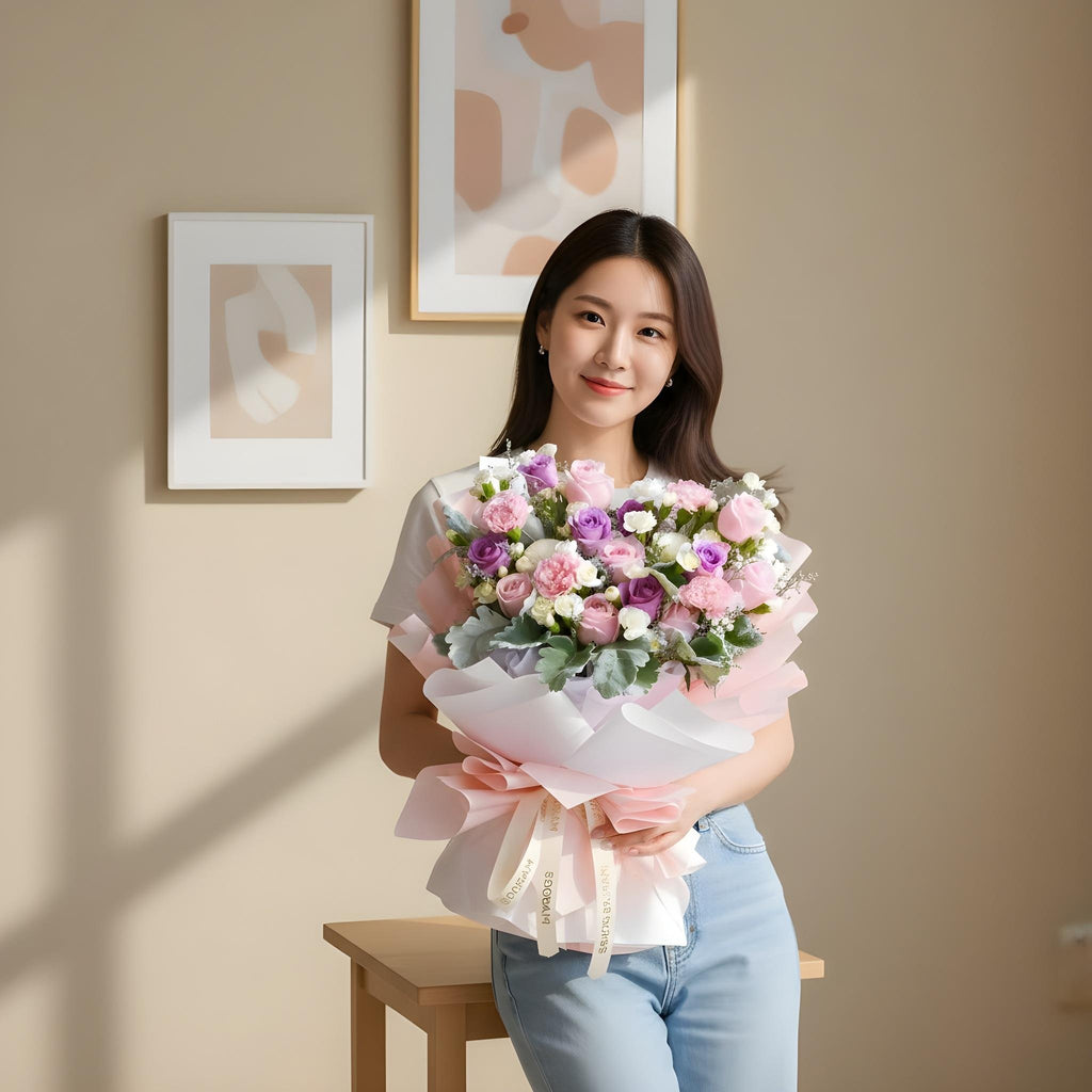Soulmate Pink Carnation Hand Bouquet image 1
