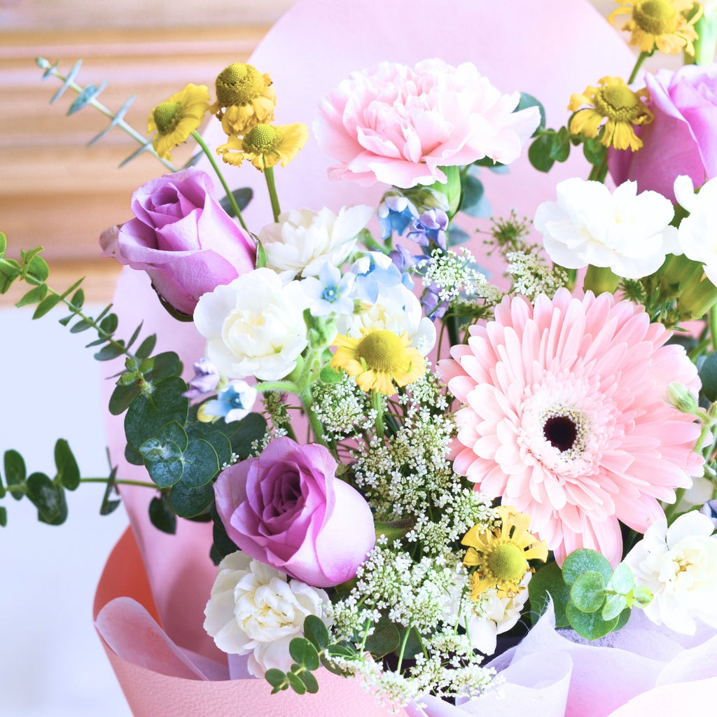 Morning Meadow Purple Roses Hand Bouquet image 6