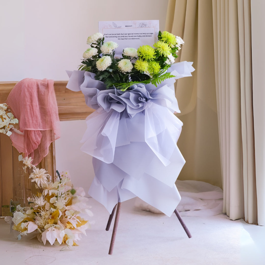Whispering Grace | Condolences Flower Stand image 8