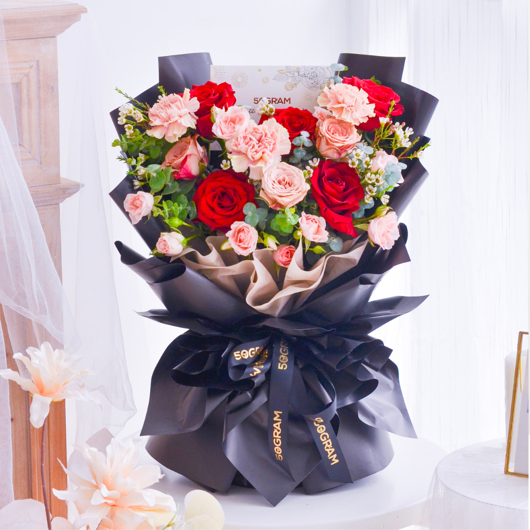 Enchanting Eternity Roses Hand Bouquet image 5