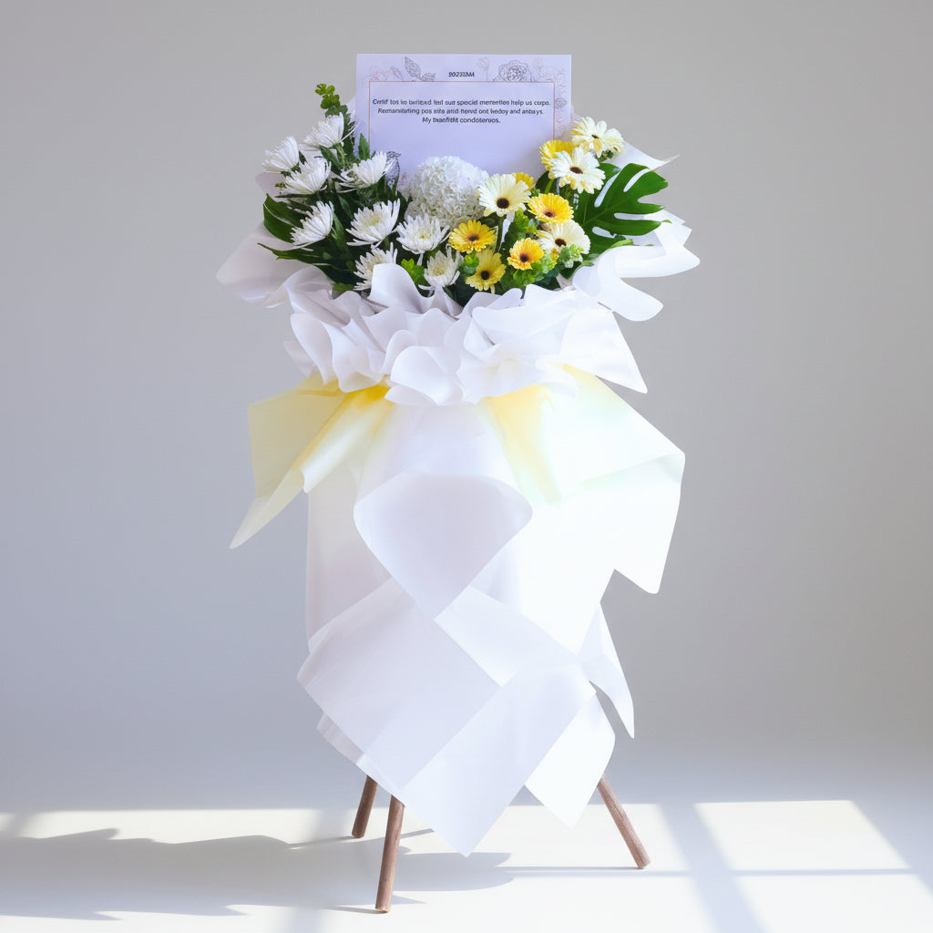 Pure Elegance | Condolences Flower Stand image 0
