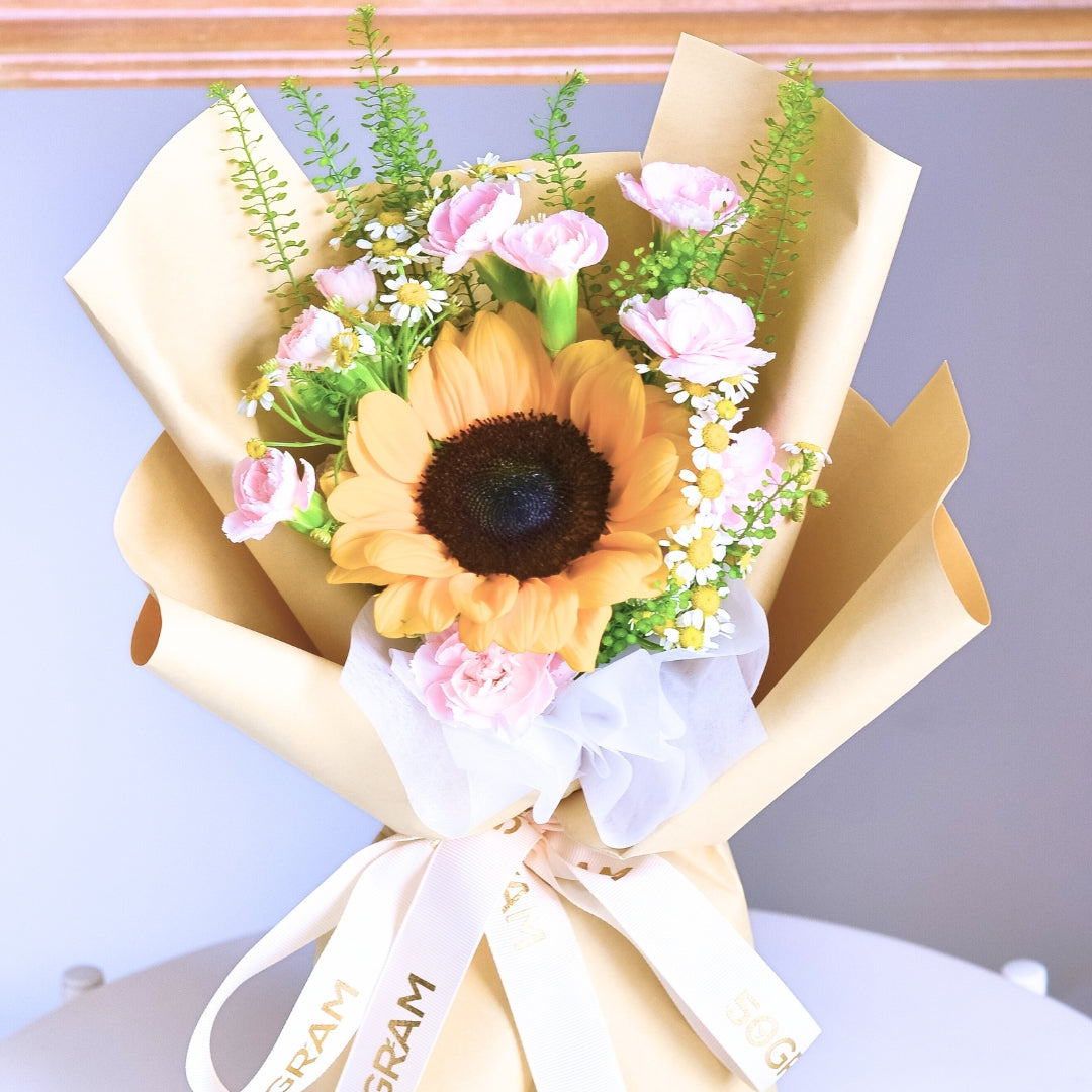 Sandy Spark Sunflower Hand Bouquet image 5