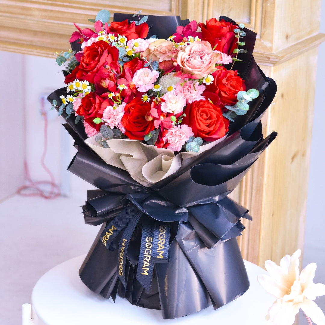 Mystic Love Red Rose Hand Bouquet image 5