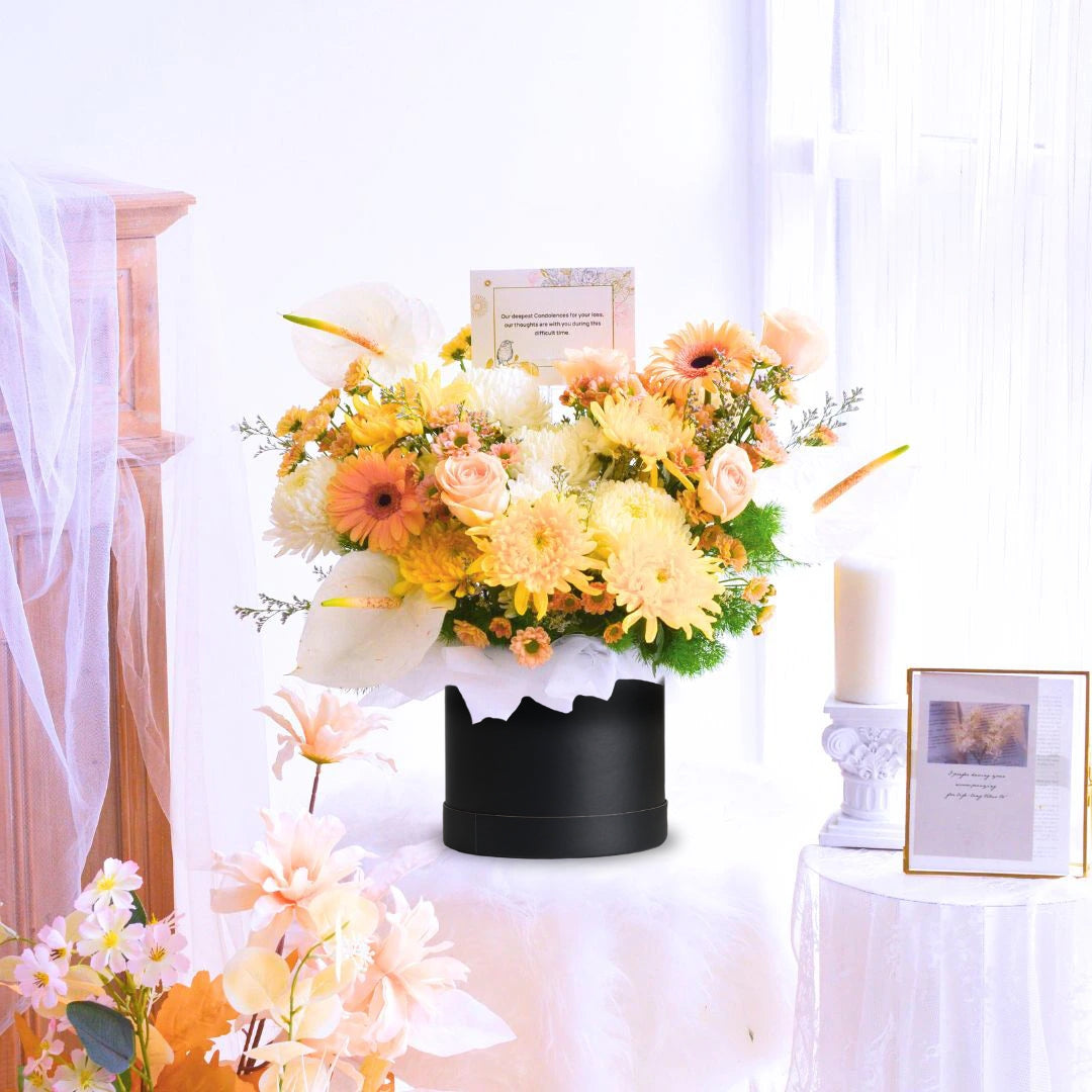 Sunset Remembrance | Condolences Flower Box image 5