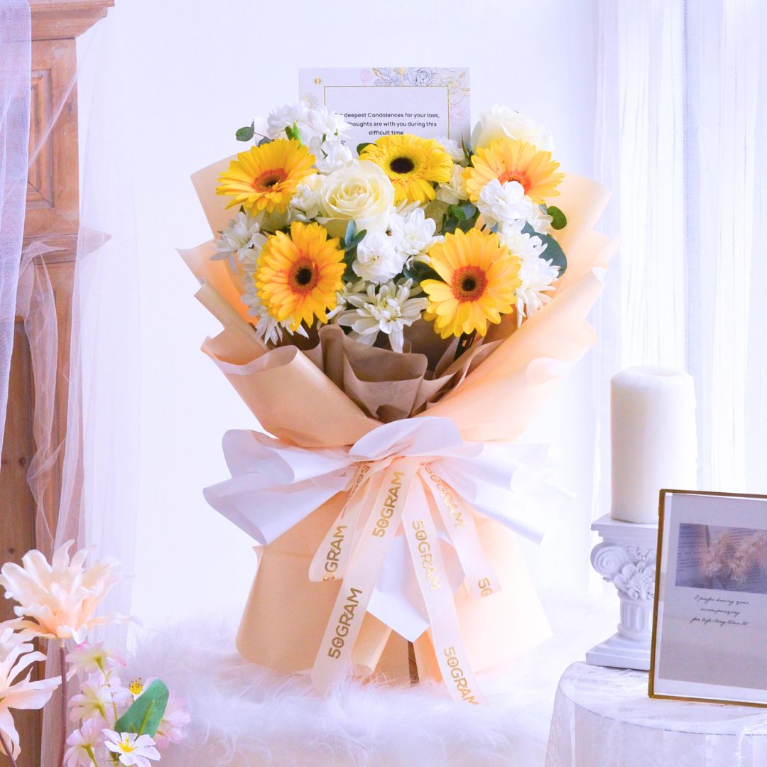Dawn of Remembrance | Condolences Hand Bouquet image 7