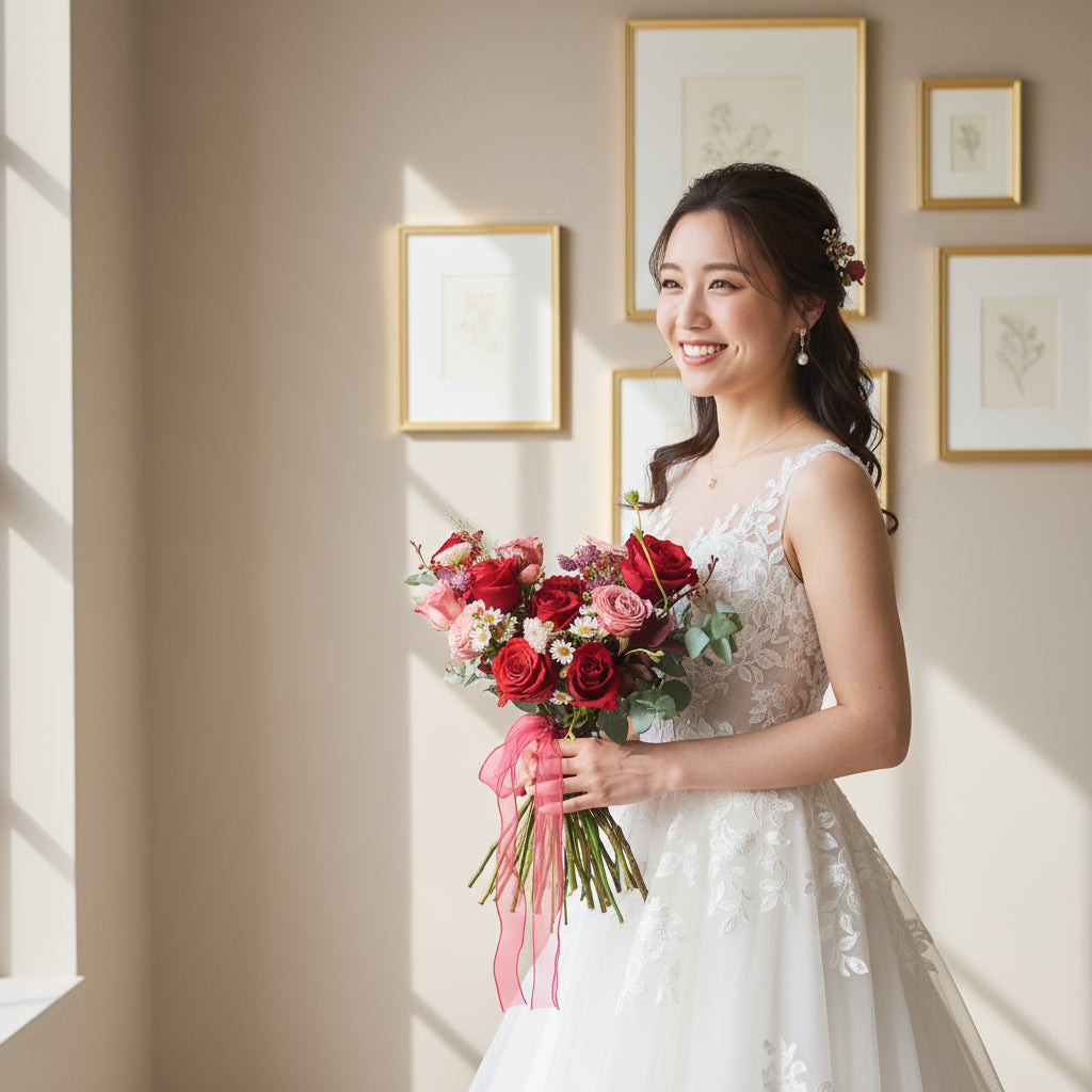 Crimson Elegance | Bridal Bouquet image 1
