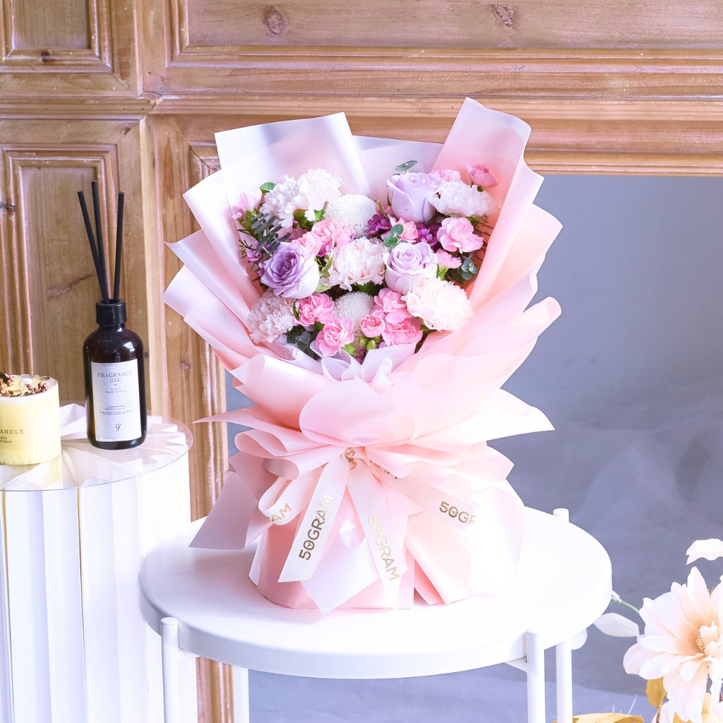 Primo Amore Beige Carnation Hand Bouquet image 9