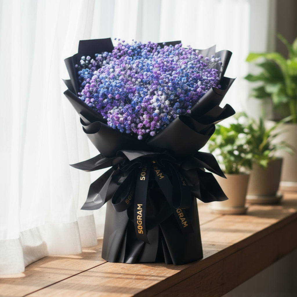 Baby Galaxy Baby Breath Hand Bouquet - 7