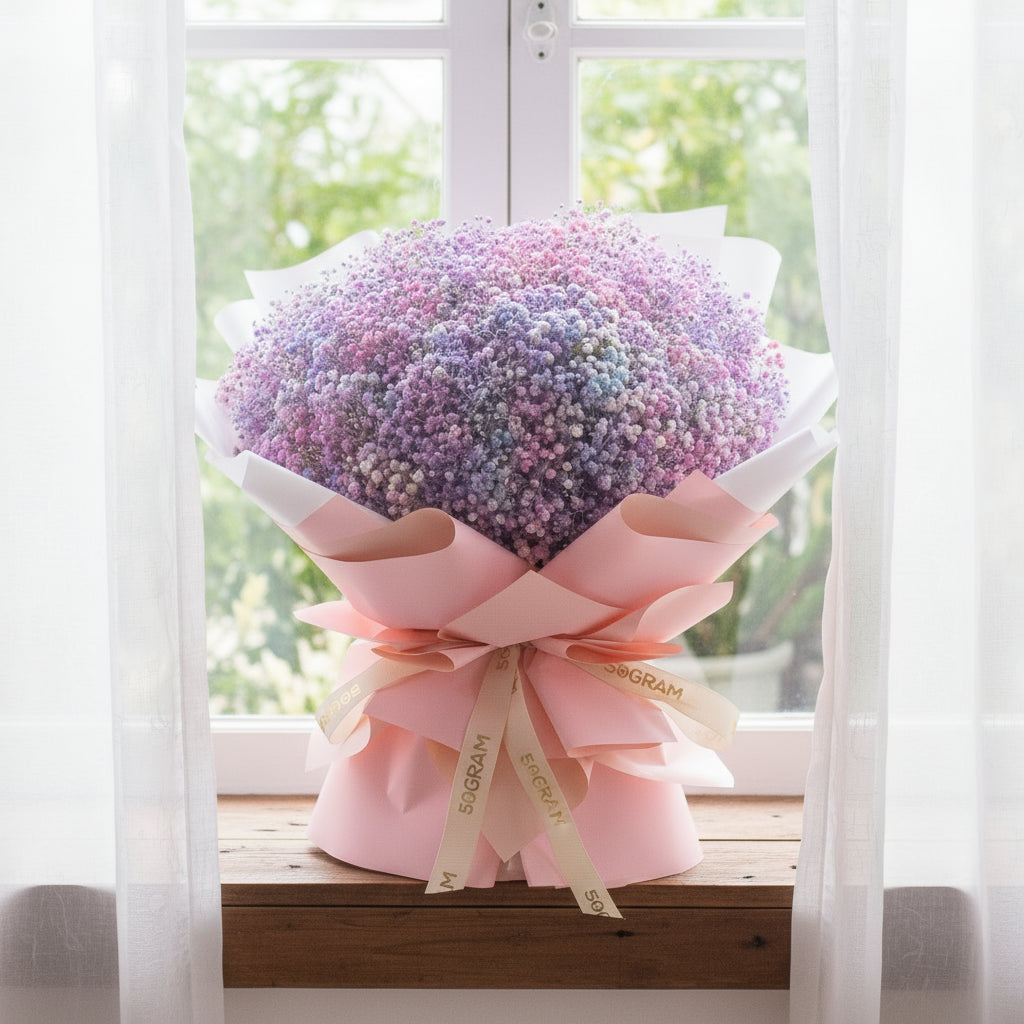 Baby Radiance Baby Breath Hand Bouquet