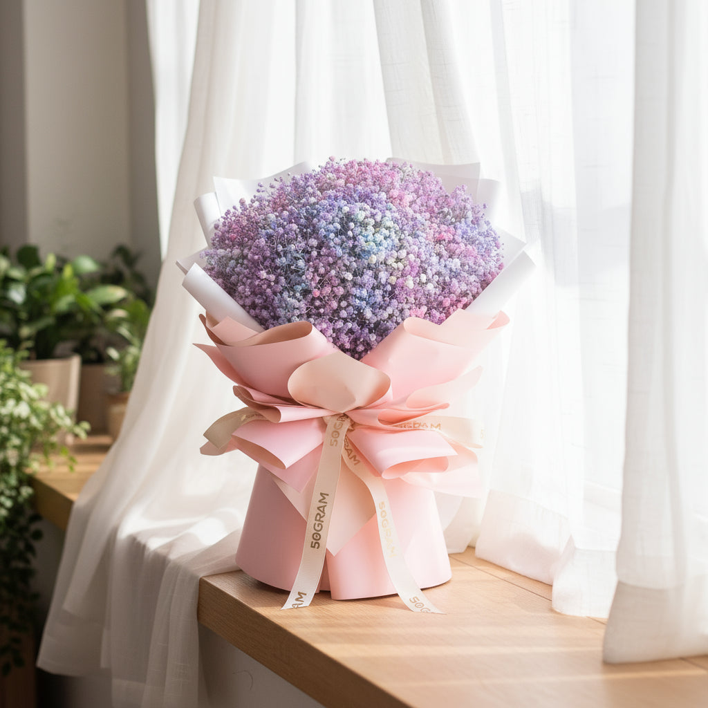 Baby Radiance Baby Breath Hand Bouquet