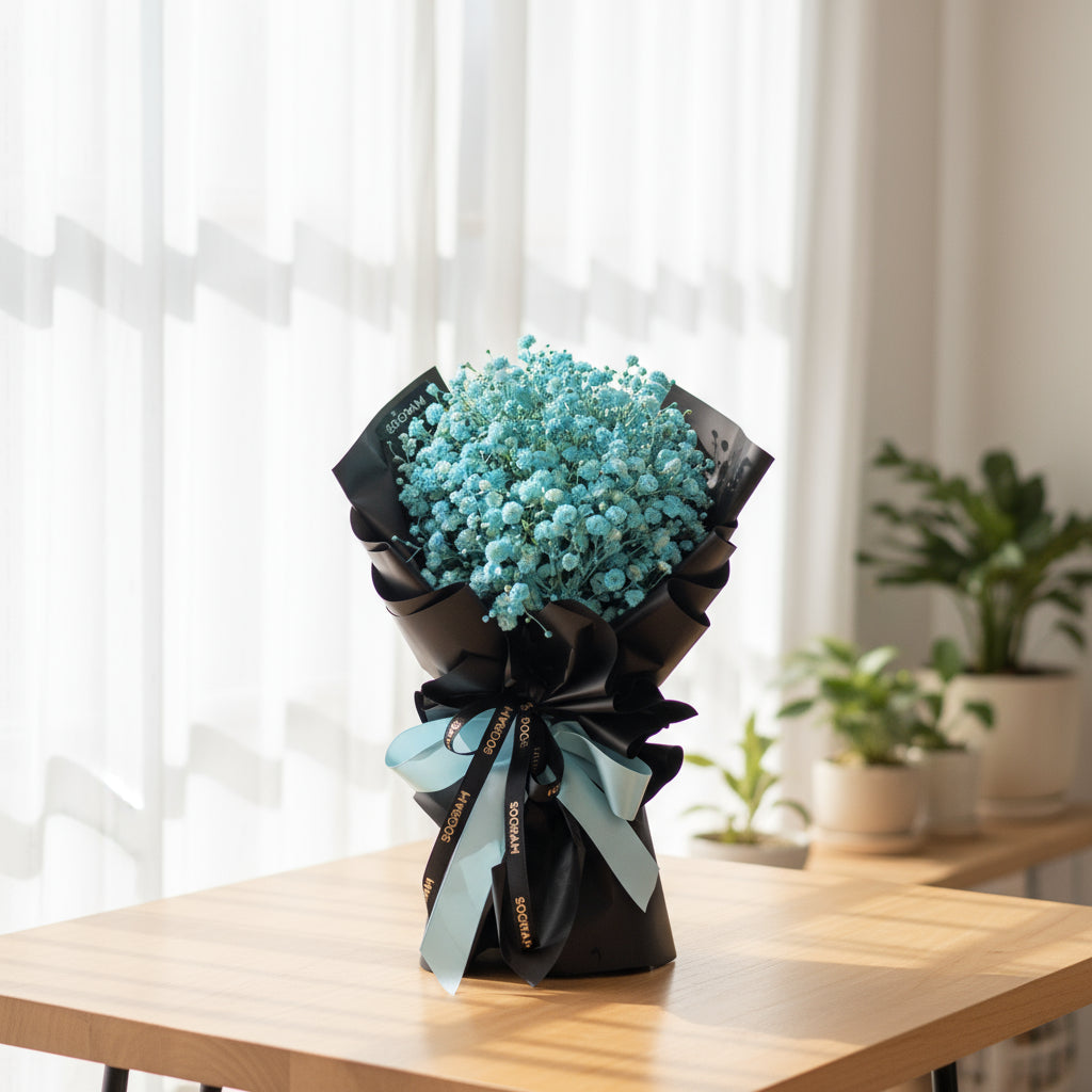 Baby Tiffany Baby Breath Hand Bouquet - 6