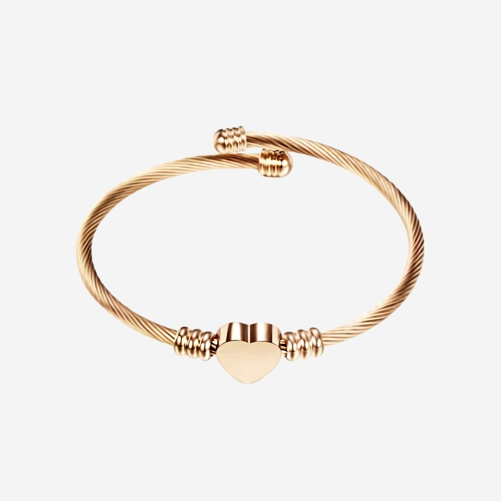 Hathaway Heart Cuff Bangle