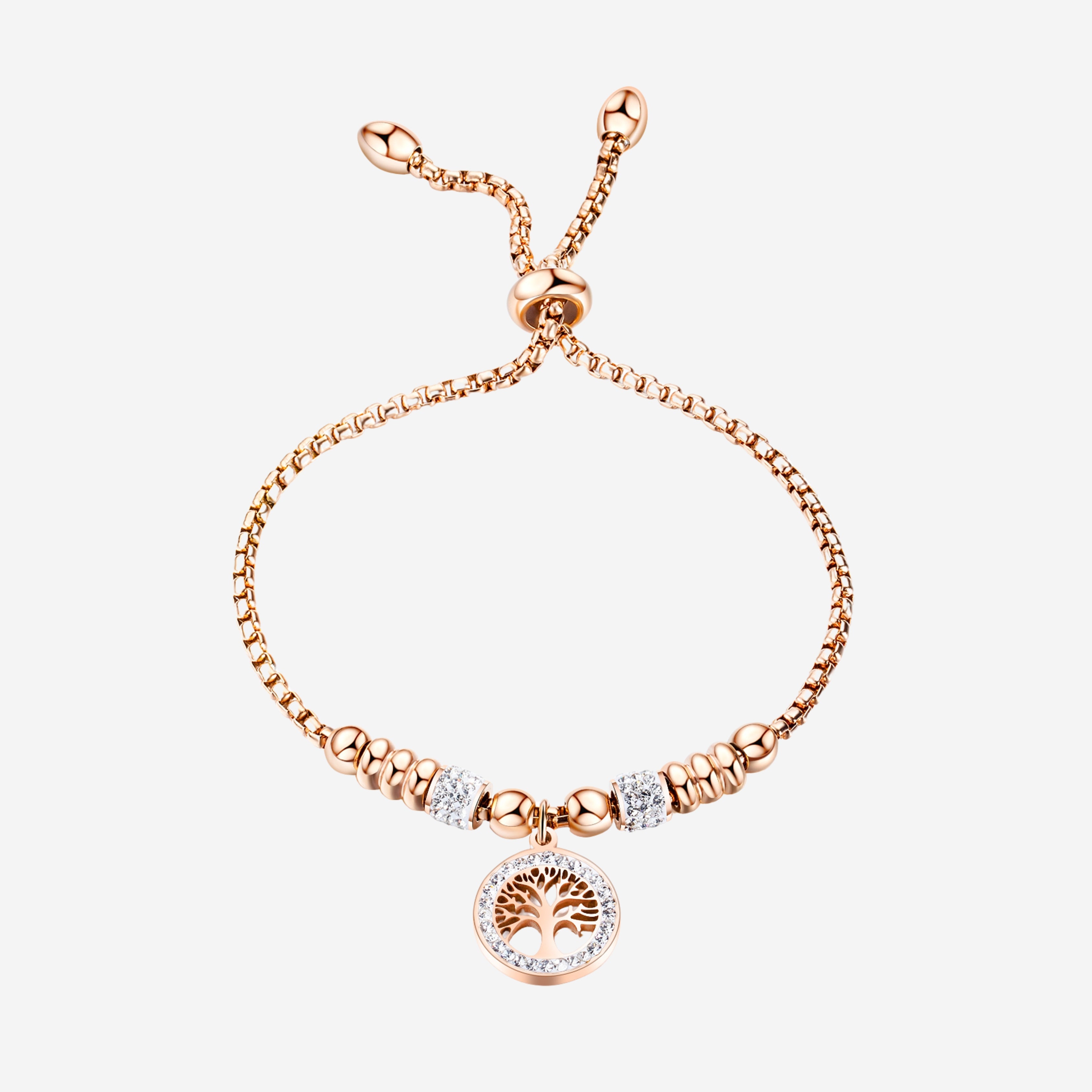 Eden Family Tree of Life Pendant Ball Chain Bracelet