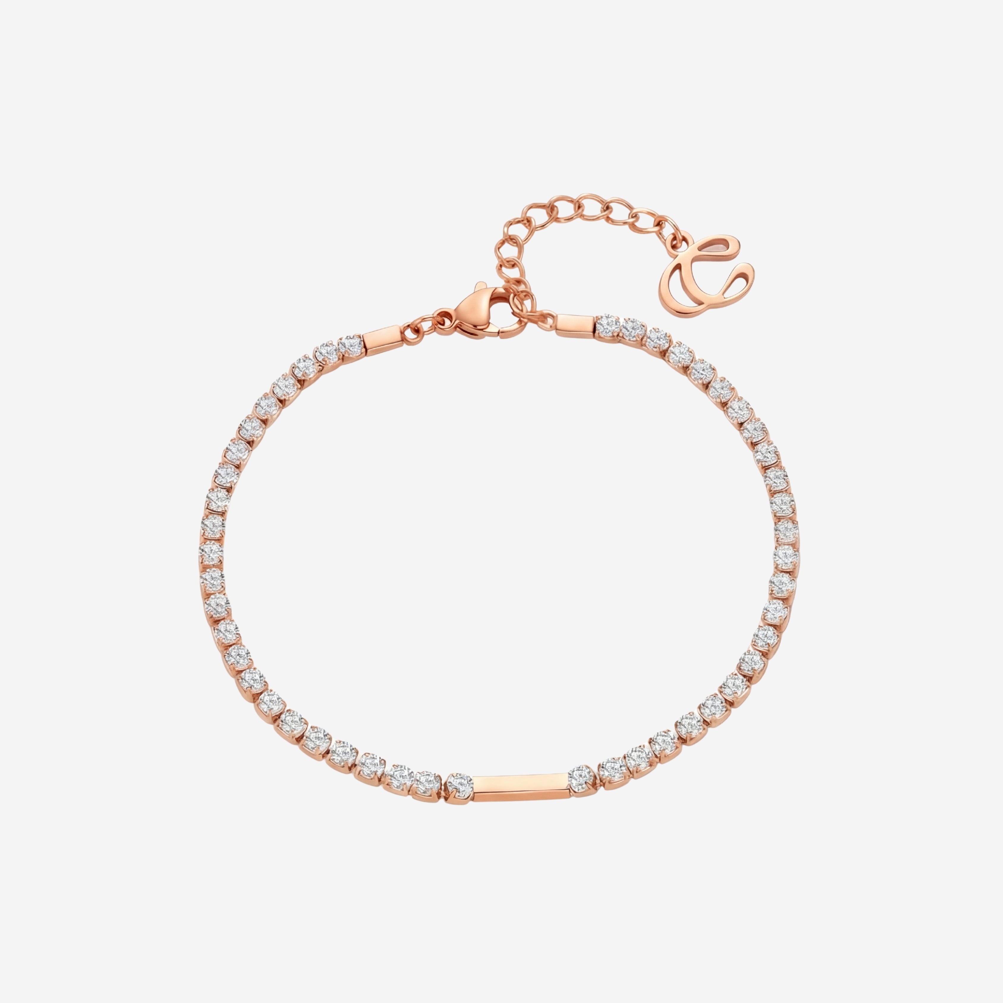 Maison Sparkling 5A Grade Cubic Zirconia Tennis Bracelet
