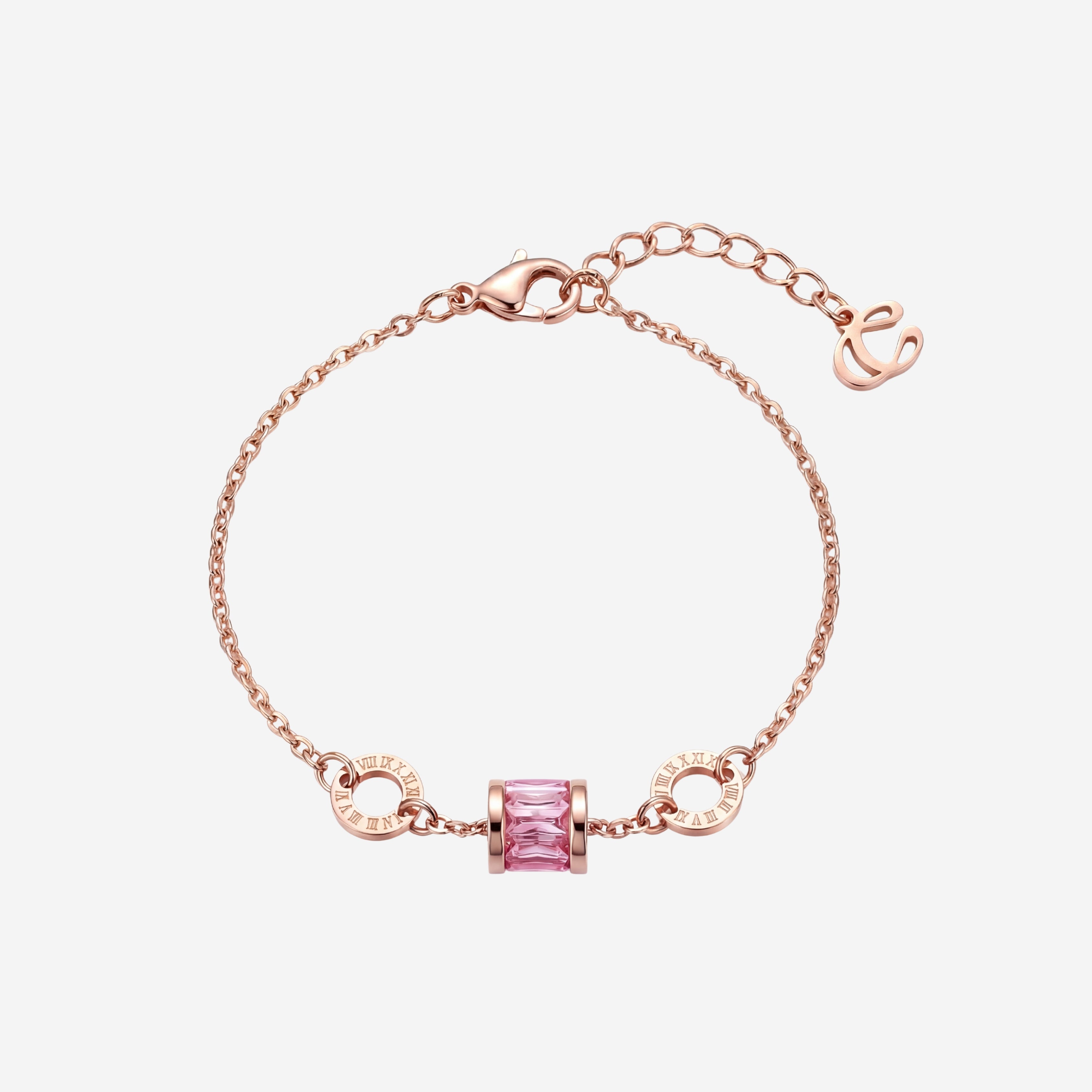 Oceane Cryolite with Roman Numeric Bracelet