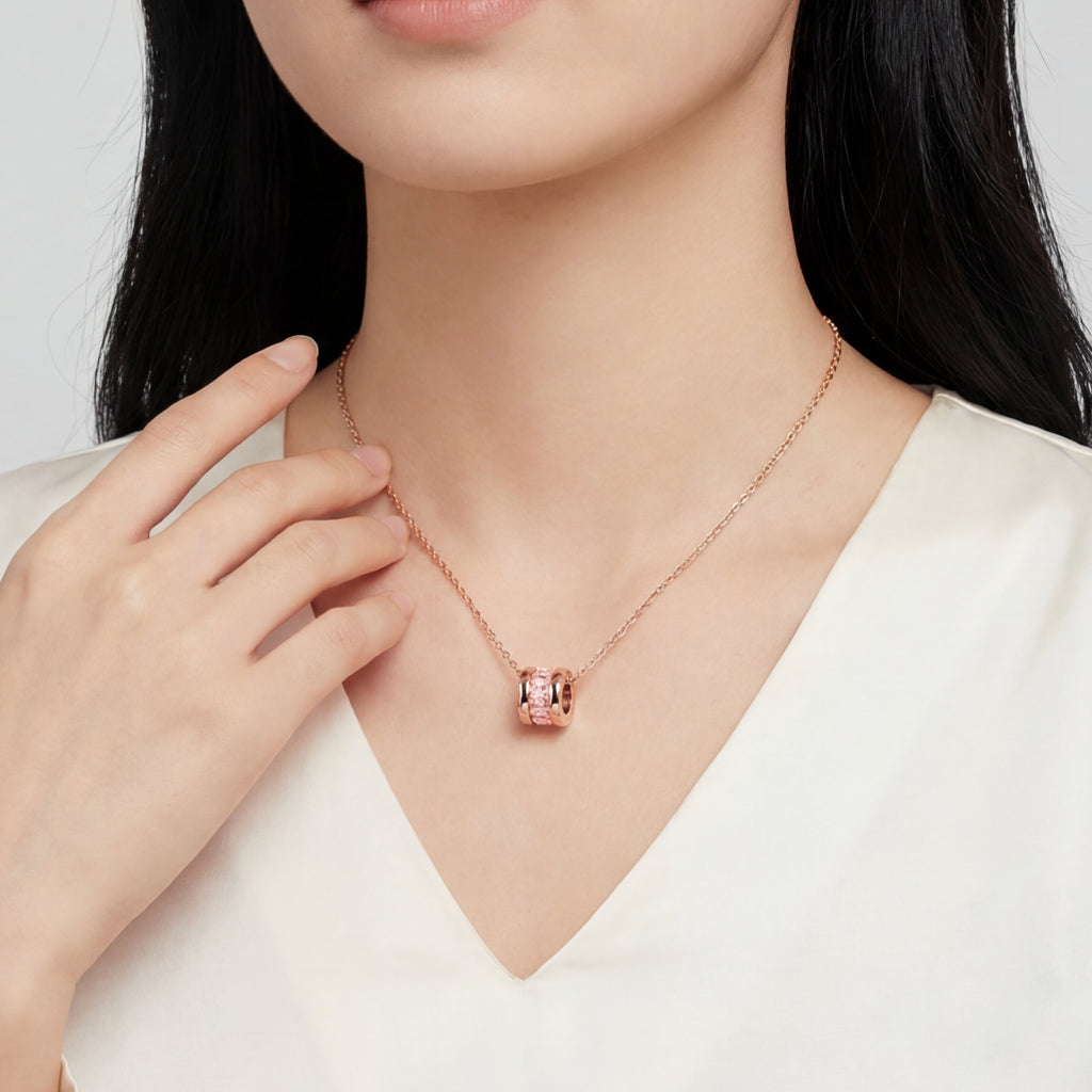 Oceane Cryolite Roman Numeric Necklace