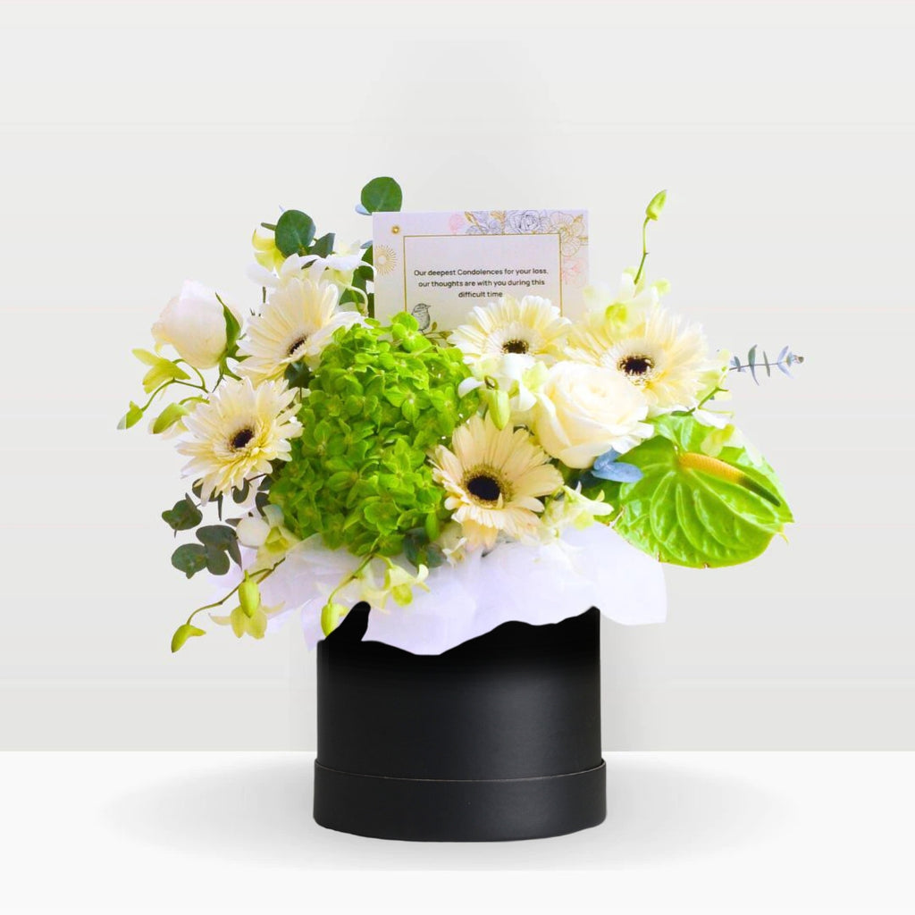 Emerald Solace Memorial | Condolences Flower Box - 5