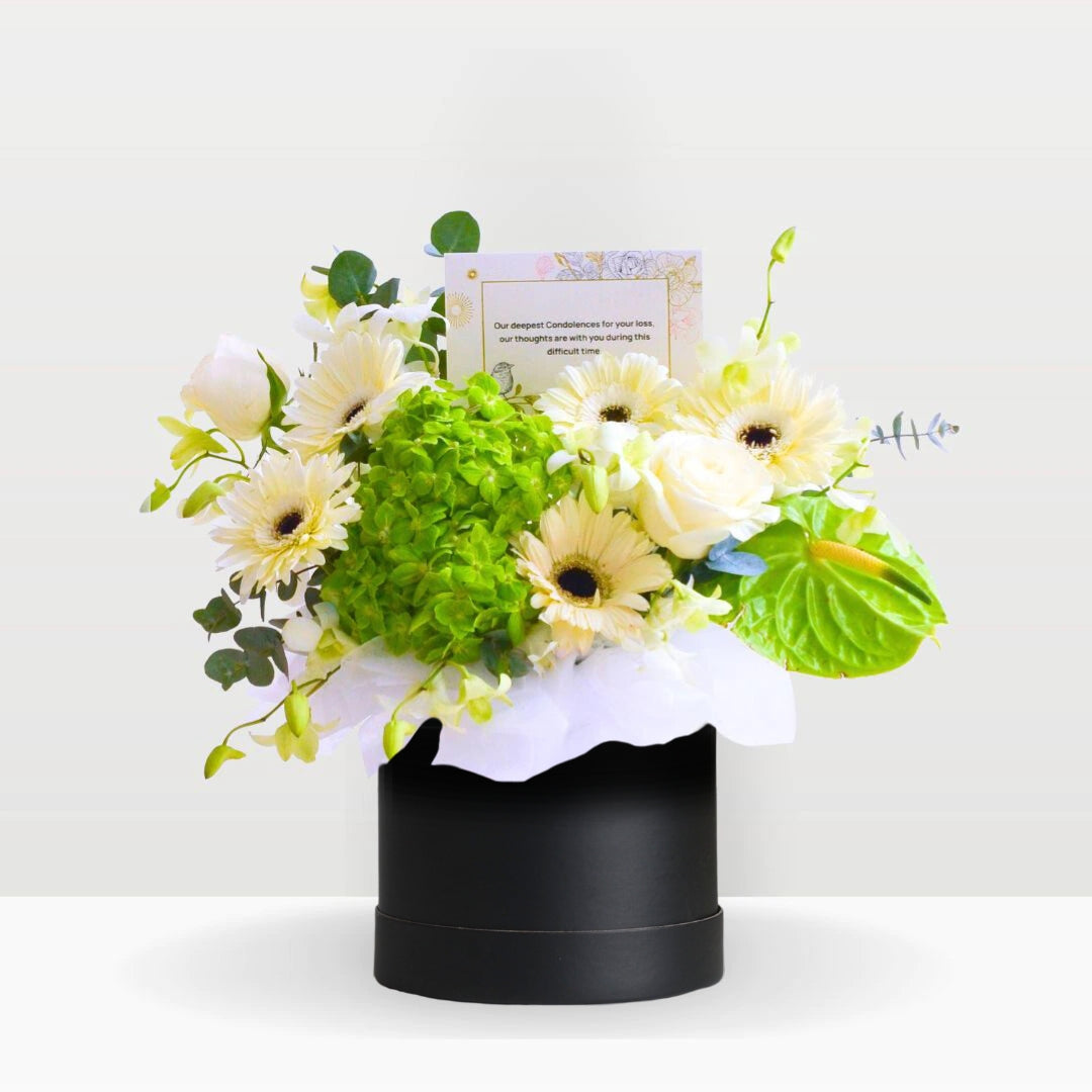 Emerald Solace Memorial | Condolences Flower Box - 5
